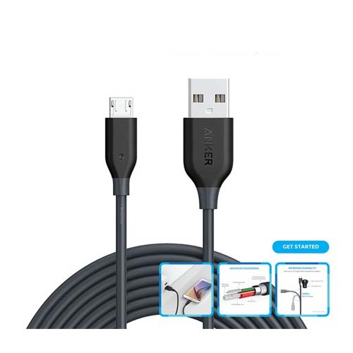 POWERLINE MICRO USB 10FT GRAY A8134H11 ANKER MDP IT And Electronic