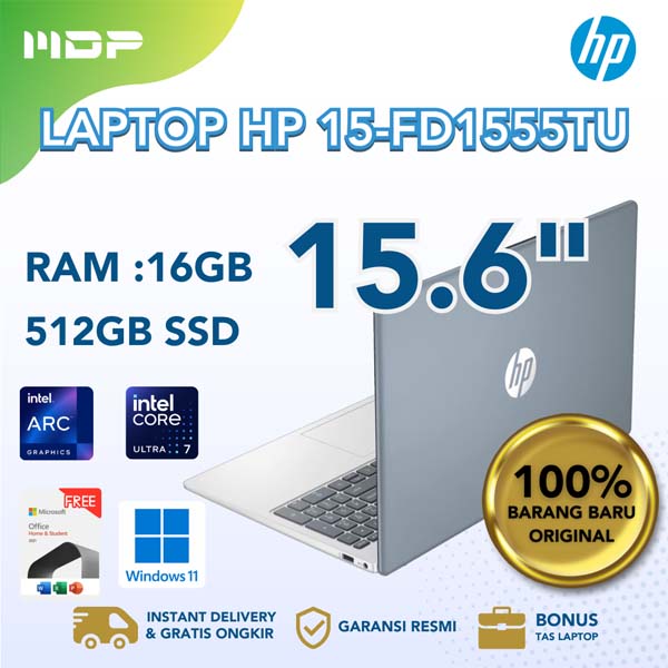 NOTEBOOK HP 15-FD1555TU (BLUE) : INTEL ULTRA 7-155H,16GB DDR5-5600