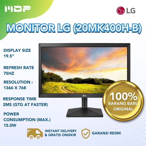 D1★未使用未開封★LG液晶モニター 20インチ LCD-20MK400H-B Monitor LG LED HD 19.5'' 20MK400H-B | LG BR