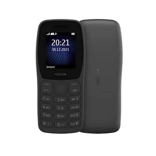 HANDPHONE MICROSOFT NOKIA 105 (2022) SIMBA DUAL SIM NEW TA-1465 CHAROAL ...