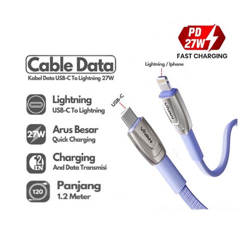 KABEL DATA VIVAN BTK CL PURPLE MDP IT And Electronic Superstore