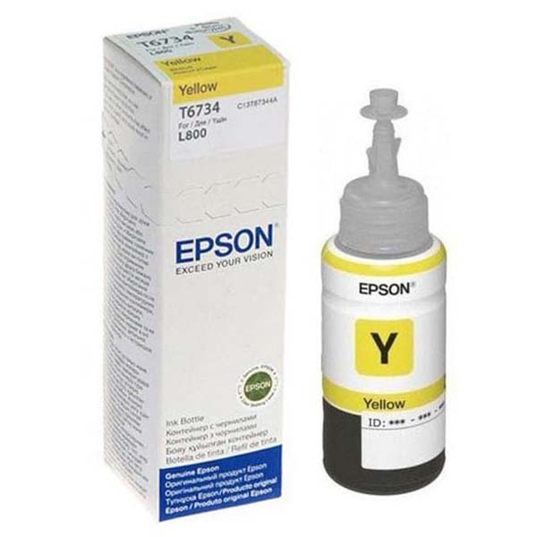 TINTA EPSON STYLUS T6734 (L800) YELLOW | MDP - IT and Electronic Superstore