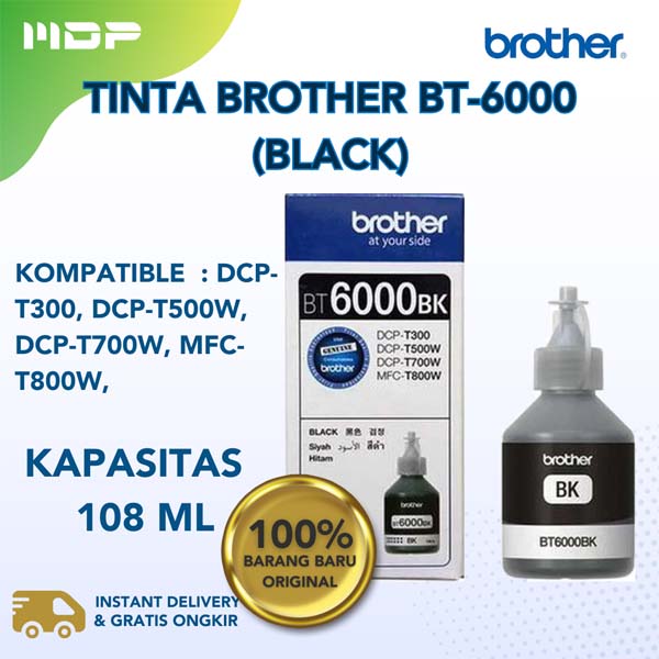 TINTA BROTHER BT-6000 BLACK | MDP - IT and Electronic Superstore