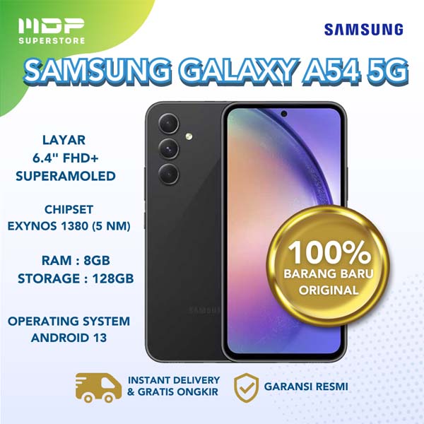 SMARTPHONE SAMSUNG GALAXY A54 (A546) 5G 8/128 BLACK | MDP - IT and ...