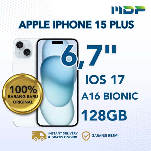 SMARTPHONE APPLE IPHONE 15 PLUS 128GB BLUE (MU163PA/A) | MDP - IT